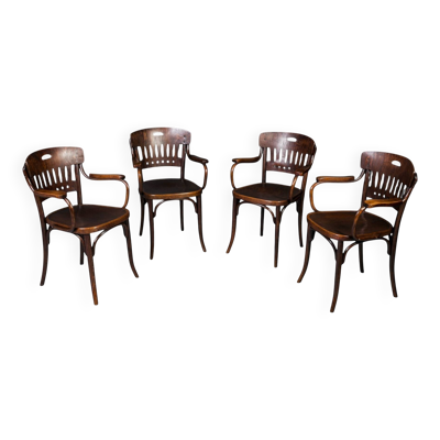 4 chaises Thonet par Jacob & Josef Kohn, modèle No. 380, 1930