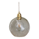 Suspension globe vintage en verre effet craquelé