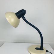 Lampe de bureau métal beige vintage