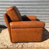 Leather armchair and ottoman 80 Burov