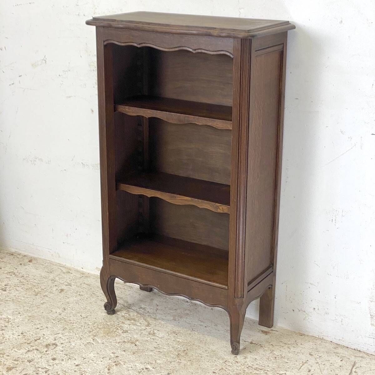 Small vintage 1950s Bibus oak bookcase