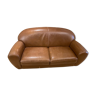 Sofa club light brown leather Steiner