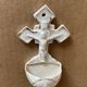 Small antique porcelain wall stoup