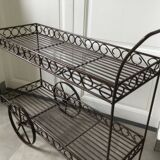 Wrought iron garden trolley