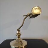 Brass desk or banker lamp