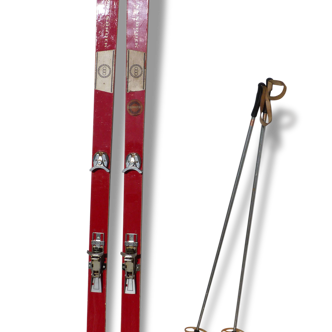 Paire de skis et bâtons Veldena Innsbruck