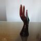 Hand baguier soliflore Vallauris ceramic 60s 70s