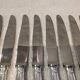 12 silver-plated dessert knives by Christofle Vendôme, 19.7cm