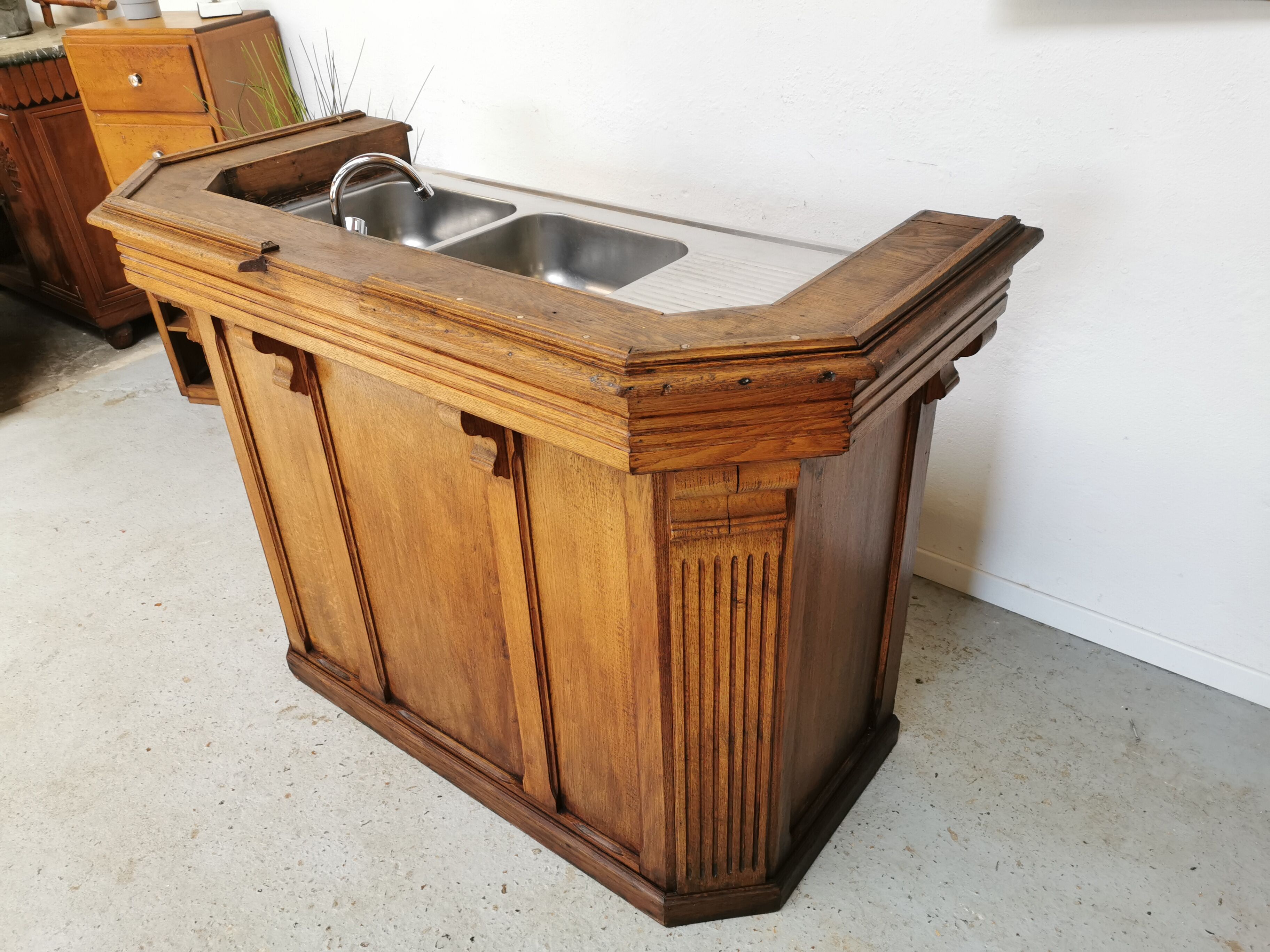 Former bistro bar counter