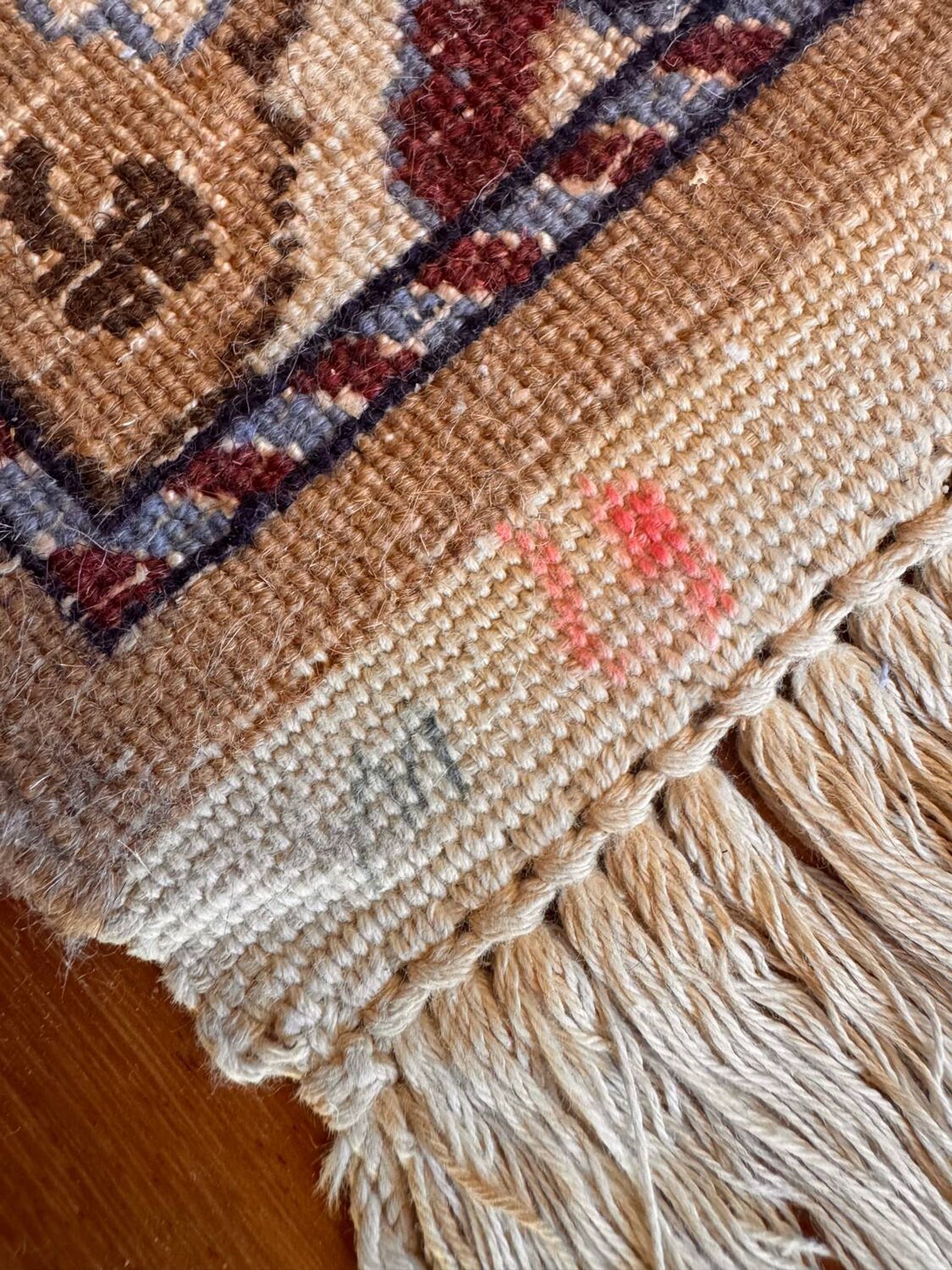 Persian Nain carpet made of wool and silk