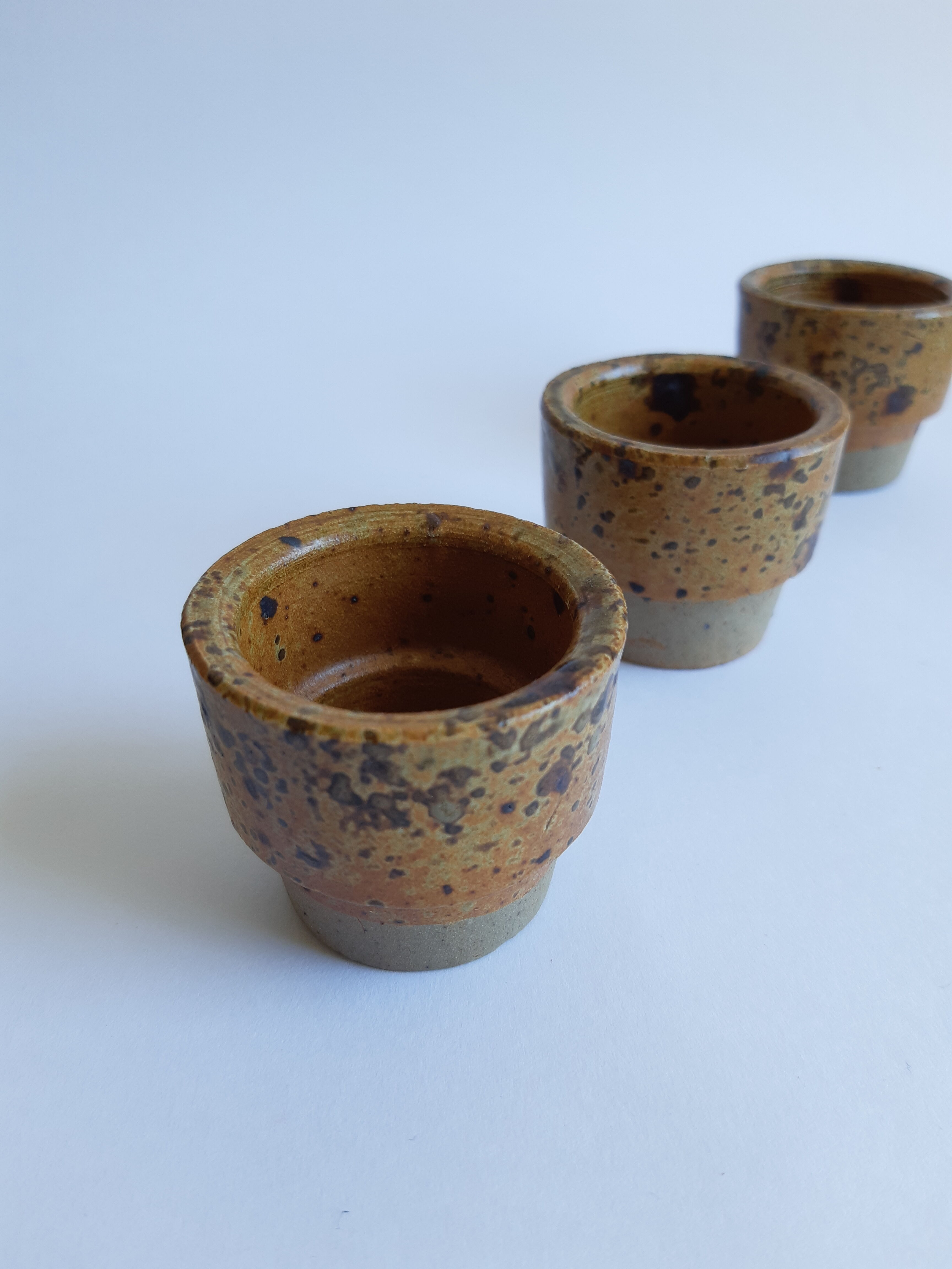 Lot de 6 coquetiers céramique vintage