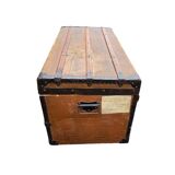 Old travel trunk