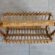 Rattan magazine holder bamboo 70s