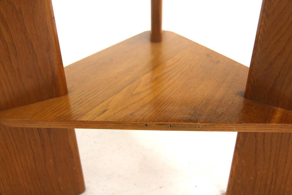 Glass and elm coffee table, Denmark, 1940