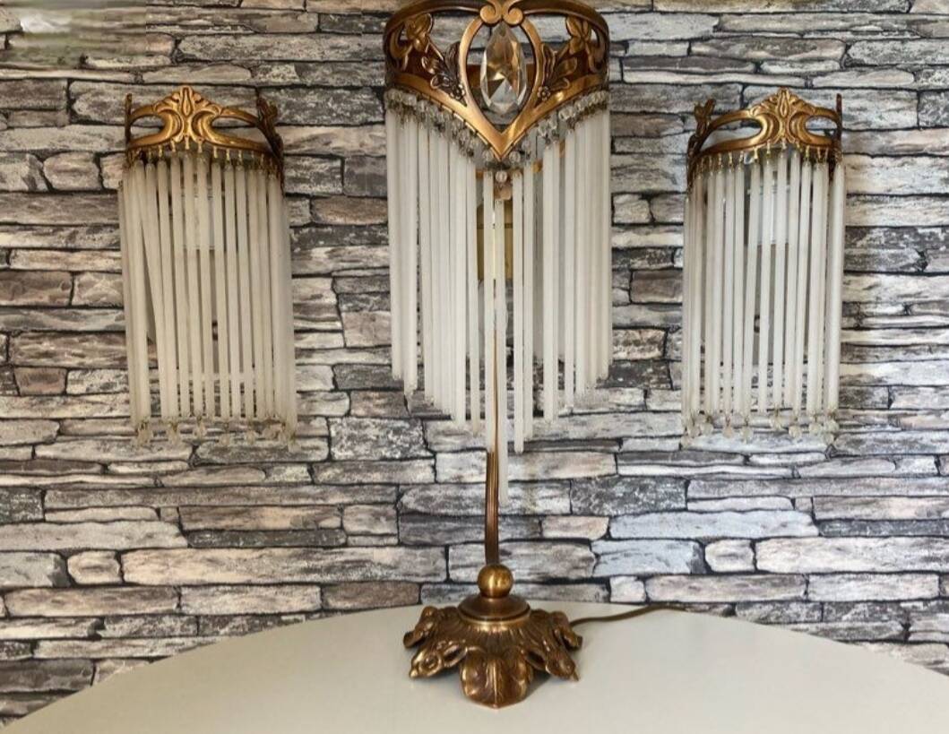 Lamp and wall light in the style of Guimard