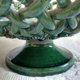 Pichon Uzès green ceramic empty-pocket braided cup