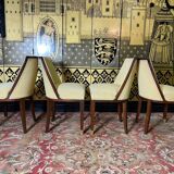 Suite of 4 Art Deco period chairs