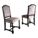 2 oak chairs | Barley twist legs | Sweden | 1920s