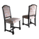 2 oak chairs | Barley twist legs | Sweden | 1920s