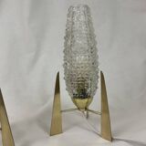 Pair of French mid century bedside lamps style from the 1950s 1960s Space age