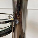 Lotus floor lamp 90s black and gold