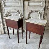 Pair of Louis XVI style bedside tables