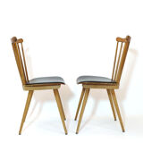 Pair of menuet chairs by Baumann, 1960s