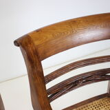 Set of Four Dining Chairs, made of solid Wood, 1950s,Czechoslovakia