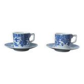 Vintage porcelain cup duo