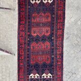 Tapis ancien persan bijar fait main 148x318 cm