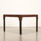 Vintage coffee table in veneered exotic wood, Italian design, 1960s.