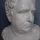 Vitellius plaster bust 60cm th mid 20th century