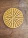 Vallauris slipware dish with woven basket decoration