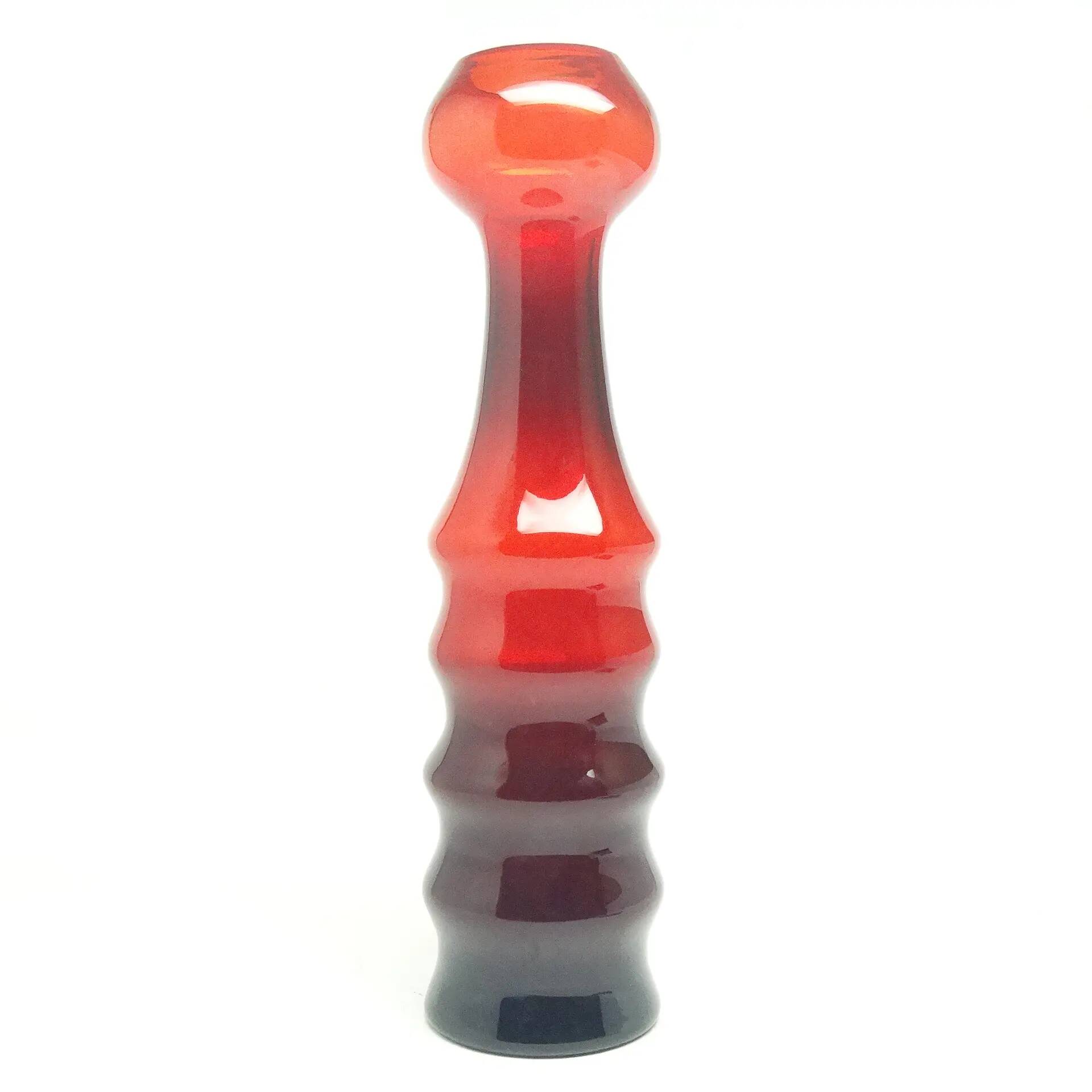 Giraffe vase, postmodernism, glass, design by K. Krawczyk, Huta Sudety, Poland, 1970s