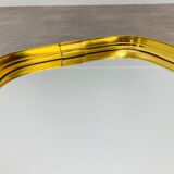 Mirror rearview mirror gold strapping Schönform 60s