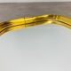 Mirror rearview mirror gold strapping Schönform 60s