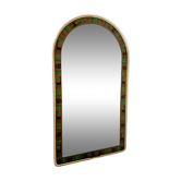 Mirror with a graphic decoration