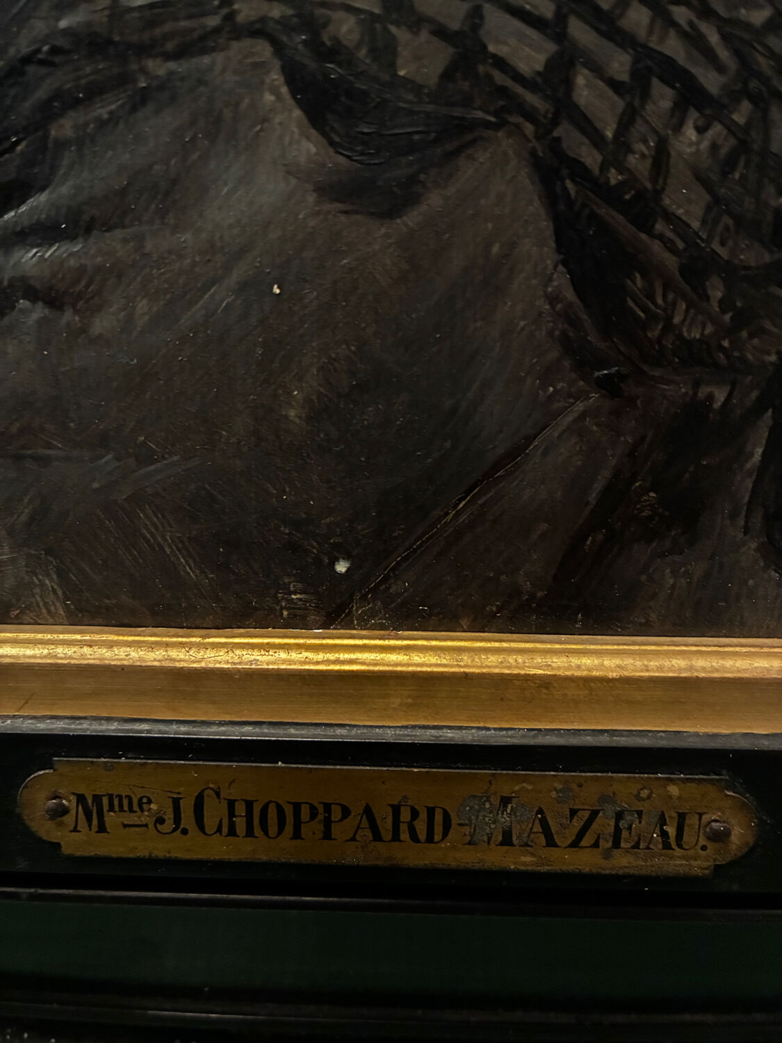 Portrait painting by Choppard-Mazeau, 1890