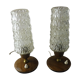 Pairs of old bedside lamps, art deco, vintage