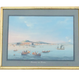 Neapolitan gouaches: Views of Naples.XIXth