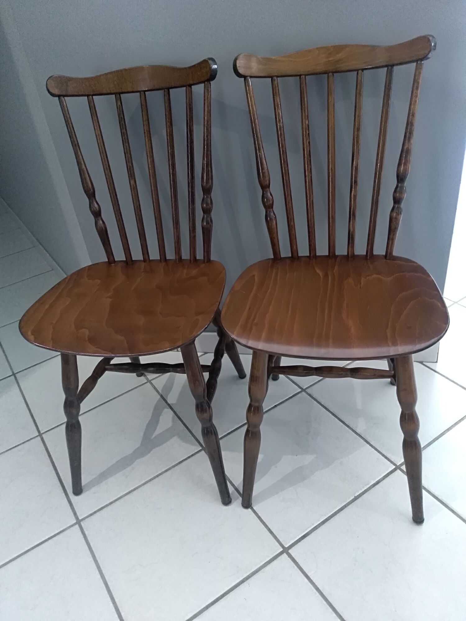 Suite of 6 Chairs by Bistrot Baumann Tacomaacoma 1970