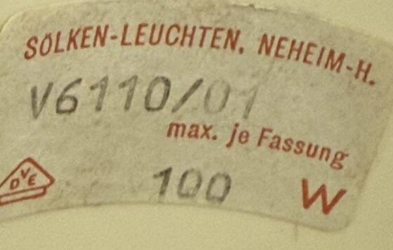 Vintage lamp Sölken Leuchten – Germany, 1970s