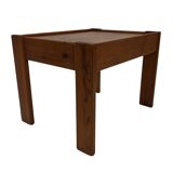 Vintage set of 3 side tables nesting pine wood 60s