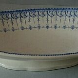 Ravier former creil earthenware and Rockery Flora model Montere