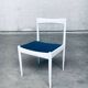 Belgian White Dining Chair, 1970s, Set of 9