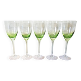 5 verres à pied