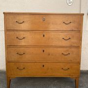 Commode suédoise vintage en bouleau années 50