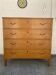 Vintage Swedish birch commode from the 1950s.