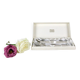Silver metal cutlery set, vintage