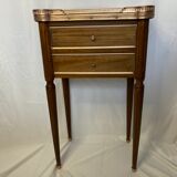 Old rag maker Louis XVI style marble side table early twentieth century